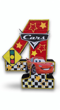 Cargar imagen en el visor de la galería, Piñata Cars Número 4 Personalizada