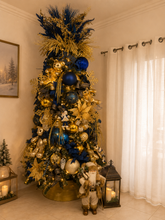 Cargar imagen en el visor de la galería, Arbolito Navideño en Renta – Estilo Royal Blue & Gold