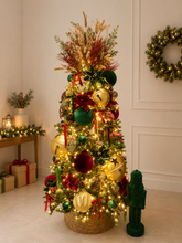 Cargar imagen en el visor de la galería, Arbolito Navideño en Renta – Estilo Jingle Bell Dorado