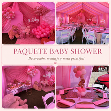 Cargar imagen en el visor de la galería, Paquete Baby Shower Rosa Oh Baby - 40 Personas