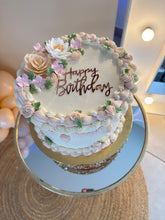 Cargar imagen en el visor de la galería, Cake Floral Happy Birthday - Entregado por el Patrón
